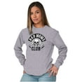 thumbnail image 3 of Bad Moms Club Funny Mothers Day Skull Women's Long Sleeve T Shirt Brisco Brands L, 3 of 6