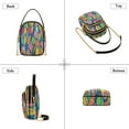 thumbnail image 3 of joogoo Women Colorful Leaves Chain Crossbody Bags Shoulder Handbag Phone Purse, 3 of 5