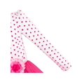 thumbnail image 6 of Girls Dress Rose Pink Long Sleeve Dot Flower Tutu Dress 6, 6 of 6