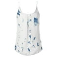 thumbnail image 3 of Doublju Women's Pleated Chiffon Layered Cami Tank Top (Plus Size Available), 3 of 3