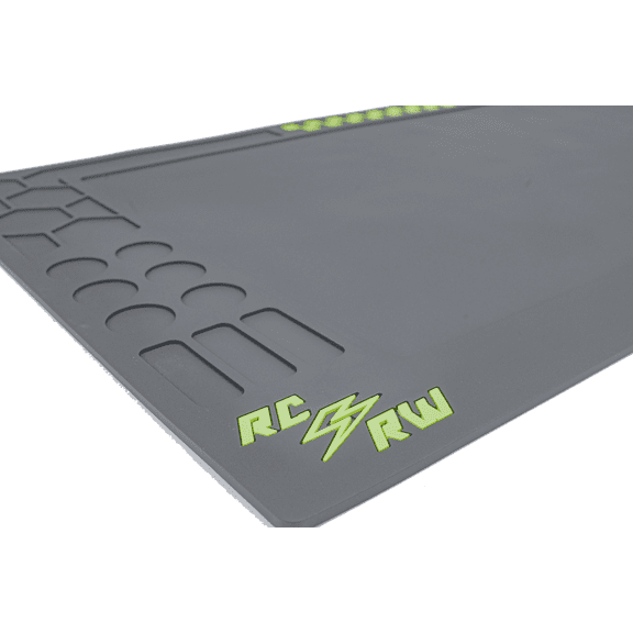 RC Raceworx Workbench Mat 18"x36" - Worx Edition in Black & Green