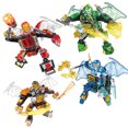 thumbnail image 4 of Bloques de construcción de dragón ninja, minifiguras compatibles, kit de ladrillos, modelo de película clásica, juguetes para niños, 4 of 5