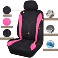 thumbnail image 2 of Car Seat Covers Front Seats and Rear Bench Air Mesh Fabric Rear Bench Split Polyester Easy Installation SUV CAR Woman Lady Femal ( Mint Full Set), 2 of 9