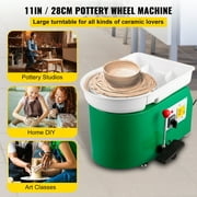 BENTISM Pottery Wheel Machine 11, 0-300rpm Ceramic Wheel, 350w Foot Pedal Shaping Tools 1pc Apron