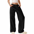 thumbnail image 2 of High Waist Dress Pants for Women Straight Leg Flare Slack Pant Stretchy Business Casual Work Office Trousers, 2 of 8