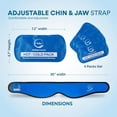 thumbnail image 3 of AllSett Health Reusable Face Ice Pack Wrap, Hot and Cold Gel Packs for Jaw, Head, and Chin, 4 Pack, 3 of 9