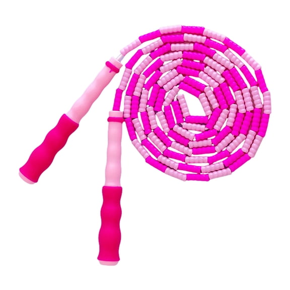 Kids Students Jump Rope Adjustable Length - Soft Beaded Segmented Skipping Rope for Men Women Training