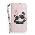 thumbnail image 1 of Case for Samsung Galaxy A02S Cover Magnetic 3D Pattern Wallet Flip Case With Strap - Cute panda, 1 of 5