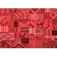 thumbnail image 1 of Ahgly Company Indoor Rectangle Patchwork Red Transitional Area Rugs, 7' x 10', 1 of 4