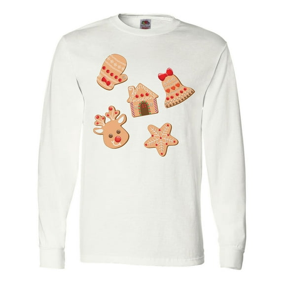Inktastic Christmas Gingerbread Cookies Long Sleeve T-Shirt
