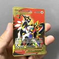 thumbnail image 4 of 10000HP Charizard Vmax Cards Metal English Card Arceus GX Vstar V Golden Limited Kids Gift Game Battle Collection Cards, 4 of 5