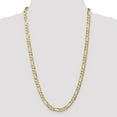thumbnail image 4 of 14K Yellow Gold 6.75mm Concave Open Figaro Chain, 4 of 6