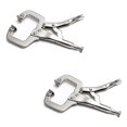 thumbnail image 1 of 2 Pack 9" Clamps With Swivel Pads Steel Clamp Welding Vise, 1 of 3