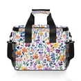 thumbnail image 7 of FORMRS Insulated Cooler Bag 24 Cans Capacity Soft Leakproof Lunch Box with Side Pockets, Purple Wildflower Pattern, 7 of 7