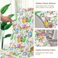 thumbnail image 4 of Easter Bunny Eggs and Flowers Spandex Chair Covers for Dining Room Set of 4, Stretch Printed Chair Protectors Covers, Removable and Washable,, 4 of 6
