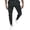 Black, variant on Men's Casual Pants Men Slim Fit Plaid Print Zipper Casual Fashion Long Pants Trousers end Black L