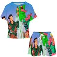 thumbnail image 2 of Real Ghostbusters Summer Home Suit For Womens Short-Sleeved Pajama Set 2pcs Loungewear Soft Sleepwear T-Shirts Tee Shirt Top And Short Sleeping Pants, 2 of 8