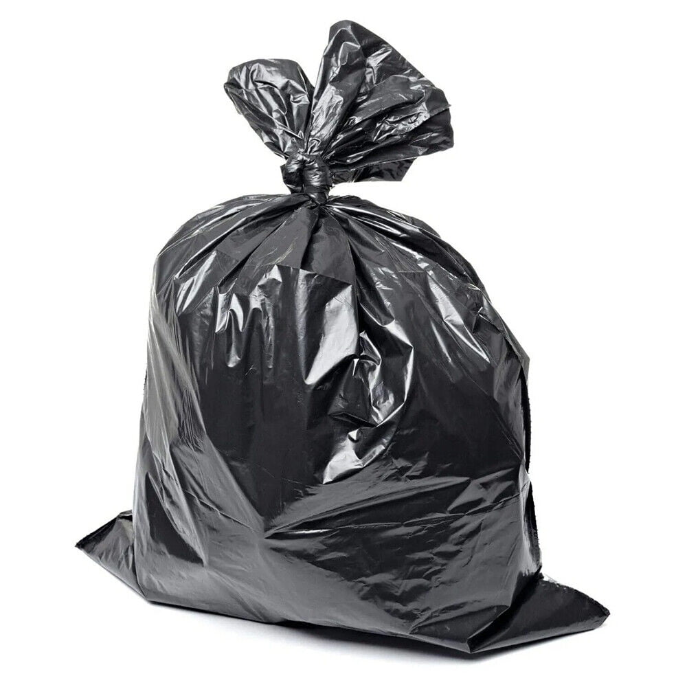 50pcs Heavy Duty Trash Bags 33 45 60 Gallon Black Large Garbage Rubbish Bag 2Mil