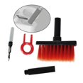 thumbnail image 2 of facefd 4x Keyboard Cleaning Brush Corner Gap Tools Cleaner for Keyboard Gamers PC Black Red, 2 of 8