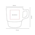 thumbnail image 4 of Paquete con 36 piezas de Taza de cerámica con base texturizada rojo 11.7 x 9.2 x 8.4, 4 of 4