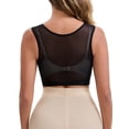 thumbnail image 3 of INSPIRE CHIC Women's Double Front Closure Push-Up Shapewear Wide Straps with Breast Support Band Posture Corrector Tank S Black, 3 of 5