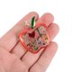 thumbnail image 3 of KAKOWELY Broche de manzana para el Día del Maestro, broche de manzana decorativo, insignia para bolso, pin de solapa, recuerdo de festival, 3 of 4