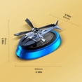 thumbnail image 3 of BQLQBQLQ Gray Car Aromatherapy Solar Aircraft Car Center Console Perfume Ornaments Car Rotating Seat Creative Car Decor, 3 of 8