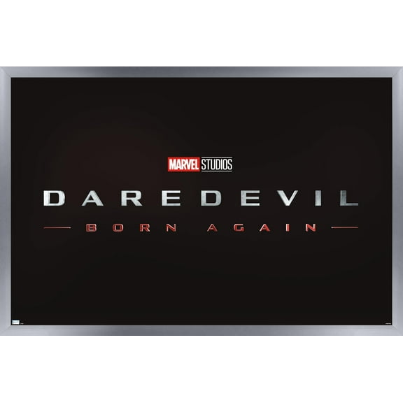 Marvel Daredevil: Born Again - Logo Wall Poster, 14.725" x 22.375" Framed