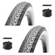 thumbnail image 1 of Juego de neumáticos para bicicleta WHEELO de 26 pulgadas x 2.125, color blanco, paquete de 2 con tubos, 1 of 7