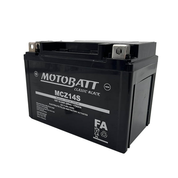 MCZ14S Motobatt Classic AGM FA Battery Replaces YTZ14S