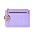 thumbnail image 1 of PU Leather Mini Wallets Zipper Card Holder Portable Fashionable Small Coin Purse With Keychain Thin Business Card Clip For Girl Gift, 1 of 4