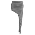thumbnail image 4 of Skirts for Women Boho Ruffle Tiered Skorts Casual Workout Tennis Skirts Summer Beach Skirt Clothing Dark Gray XL, 4 of 4
