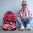 thumbnail image 2 of Yuyamidu Pink Bling Print Middle School Backpack for Kids School Bags for Girls 7-10 Years Old Portable Shoulder Bag Teen School Backpacks, 2 of 7