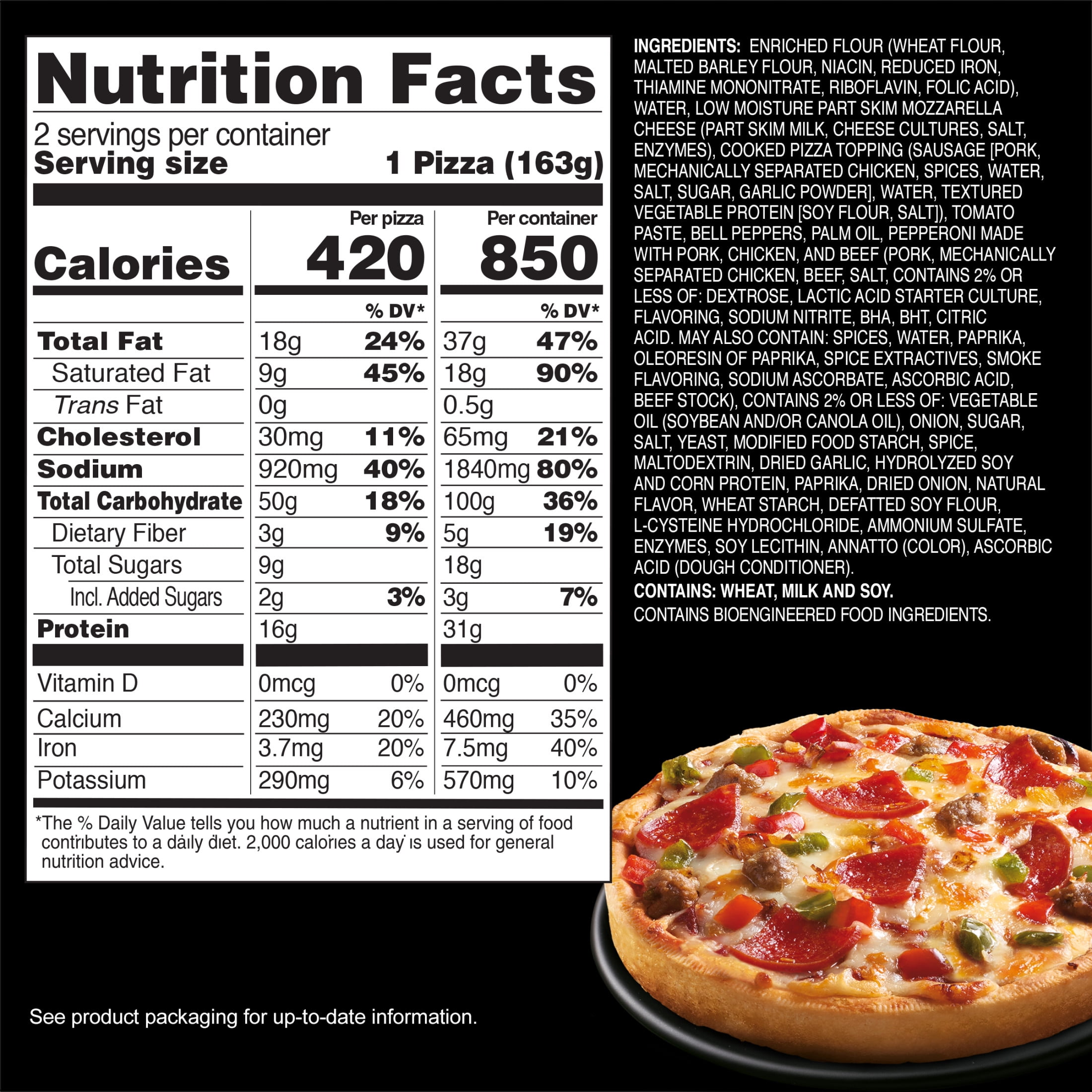 Red Baron Supreme Deep Dish Singles Frozen Personal Pizza, 11.5 oz 2 Pack