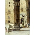 thumbnail image 2 of Brandeis, Antonietta 18x24 White Modern Wood Framed Museum Art Print Titled - La Loggia Dei Lanzi, Florence, 2 of 4