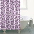 thumbnail image 5 of Vintage Tropical Shower Curtain, Waterproof Polyester 72x84 Inch Bath Curtain with 12 Hooks, Fade-Resistant Leopard Print, Quick Dry & Easy Care for Home & Airbnb, 5 of 5