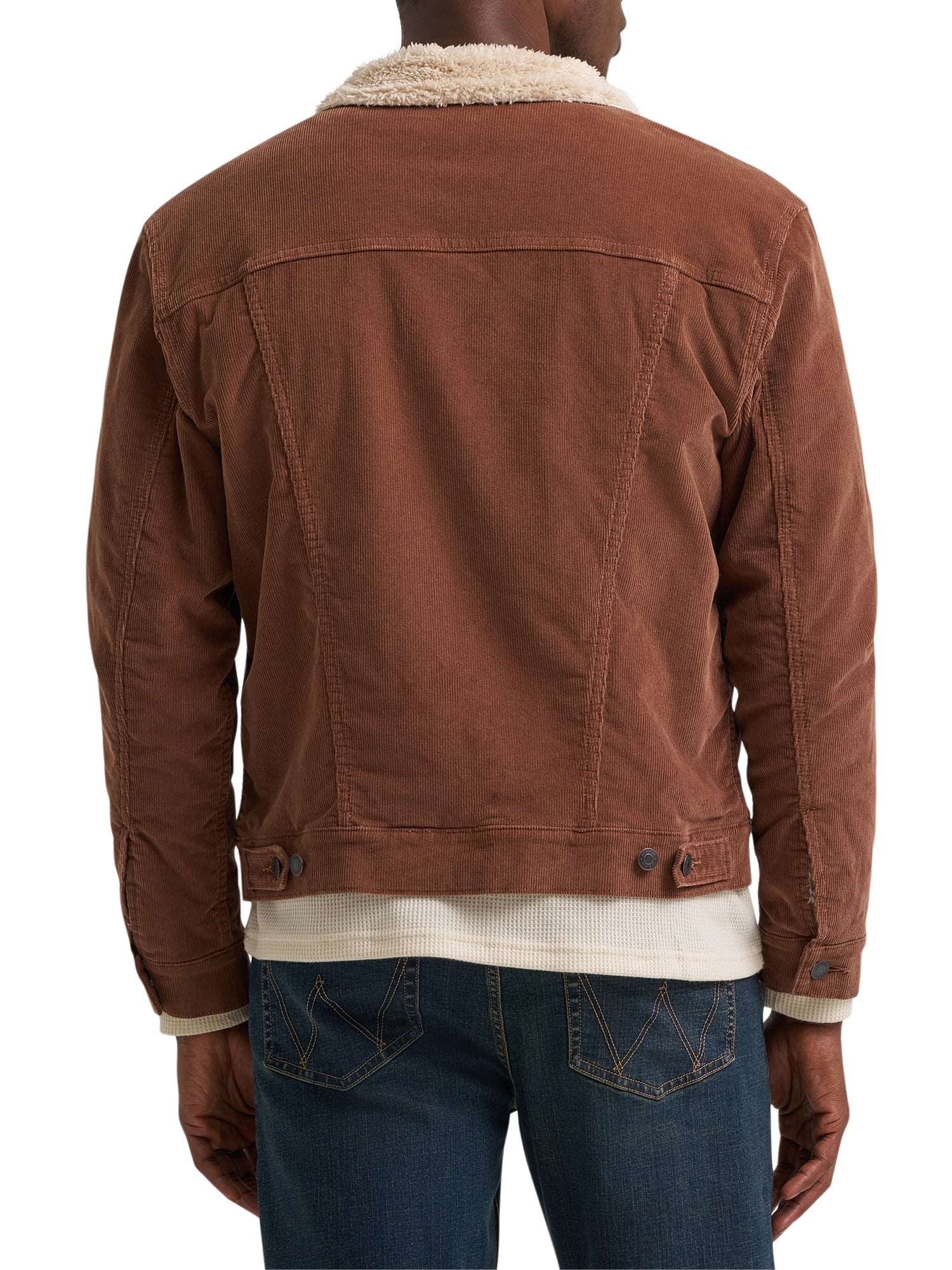 Wrangler® Men's and Big Men's Sherpa Lined Regular Fit Trucker Jacket, Sizes S-2XL