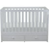 AFG Baby Furniture Marilyn 3-in-1 Convertible Crib with Storage White