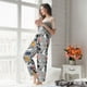 thumbnail image 5 of Balery Dog Pantalones de pijama para mujer, pijamas ultraligeros, pantalones de estar por casa-Large, 5 of 6