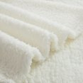 thumbnail image 3 of Mainstays Teddy Fleece Throw Blanket Snow White, 3 of 7