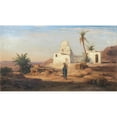 thumbnail image 3 of Bernhard Fiedler 18x12 Black Modern Framed Museum Art Print Titled - At Asuan, 3 of 5