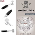 thumbnail image 3 of Meat Tenderizer, Dual-Sided Nails Meat Mallet, Meat Hammer Used For Steak, Chicken, Fish，Meat Pounder With Rubber Comfort Grip Handle, 8.8 Inches Meat Tenderizer Tool, 3 of 7