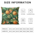 thumbnail image 5 of Leisuo Flowers and Fruits On Trees Print Throw Pillow Covers Corduroy Pillow Covers Soft Decorative Cushion Covers Breathable Pillowcases for Couch Bed Sofa Chair Living Room White, 5 of 5