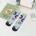thumbnail image 7 of Pofeuu Donuts Print 30cm Socks, Adult Running Hiking Socks for Youth and Adult, 7 of 7