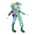thumbnail image 3 of Muñeca de hecha a mano, modelo de , adornos de Halloween, muñeca antigua de tela, coleccionable, muñeca de arlequín colgante de 15 pulgad Zulema Muñeco Arlequín, 3 of 8