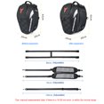thumbnail image 4 of Multi-Functional Motorcycle Helmet Backpack with Waterproof Oxford Cloth, Large Capacity Storage, Reflective Strips for Night Safety, Hidden Phone Compartment, Convertible Shoulder/Back Carry -, 4 of 6