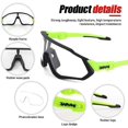 thumbnail image 2 of KAPVOE Photochromic Cycling Glasses Men Women Mountain Bike Sunglasses Clear MTB Bicycle Riding, 2 of 6