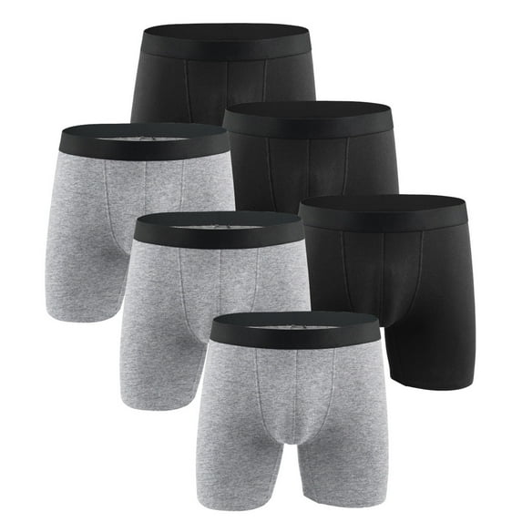 Natural Feelings Boxer Briefs Mens Underwear Men Pack Soft Cotton Open Fly Underwear