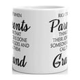 thumbnail image 3 of When Parents Think Their Job is Done Coffee Tea Ceramic Mug Office Work Cup Gift 11 oz, 3 of 3