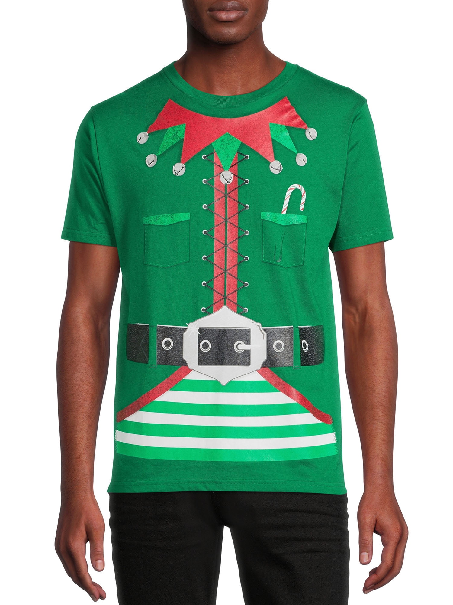 Holiday Time Men's Elf Formal Wear Graphic Tee